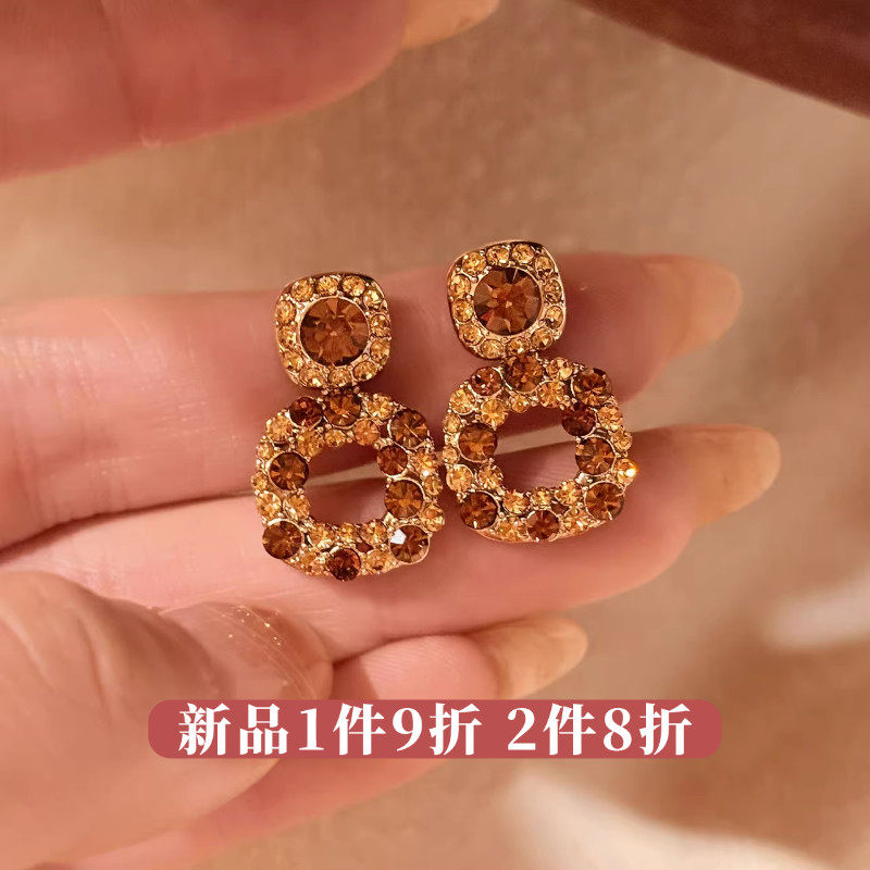 「年末派对」原创高级感耳饰蚊香盘耳夹女无耳洞复古耳钉秋冬耳环,饰品/流行首饰/时尚饰品新,耳夹,淘宝优惠券,粉丝福利购,淘宝优惠卷