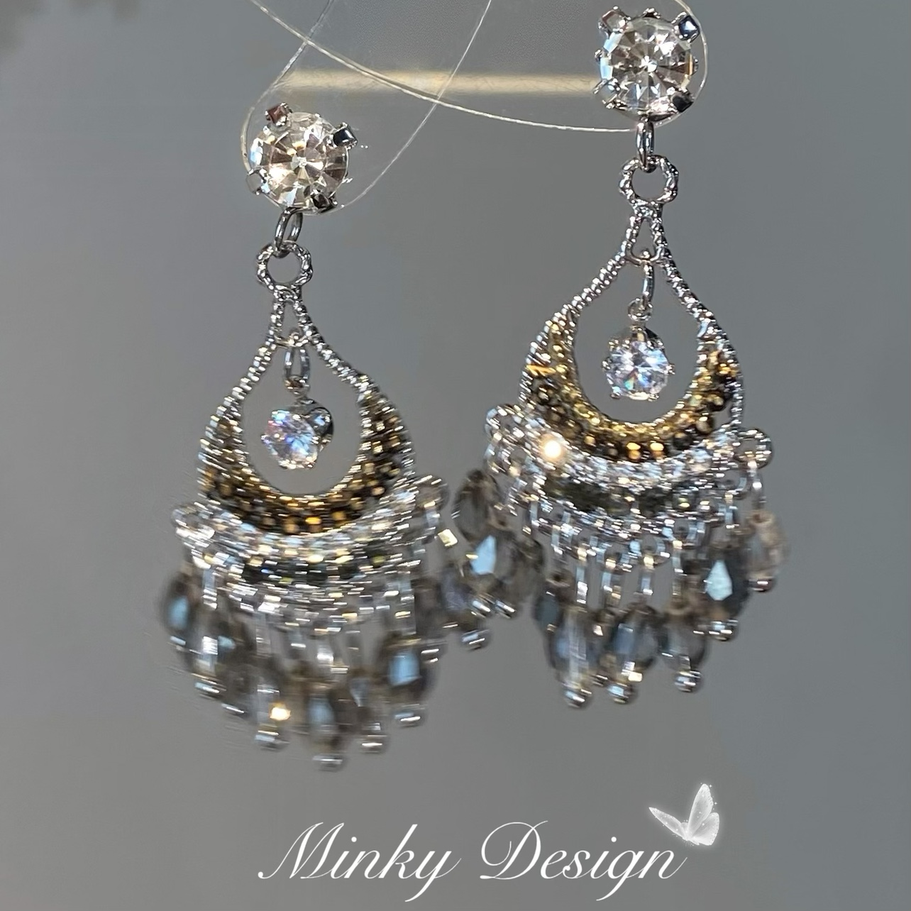 「望风沙」设计感流苏耳饰蚊香盘耳夹女精致民族风耳饰耳环耳钉银