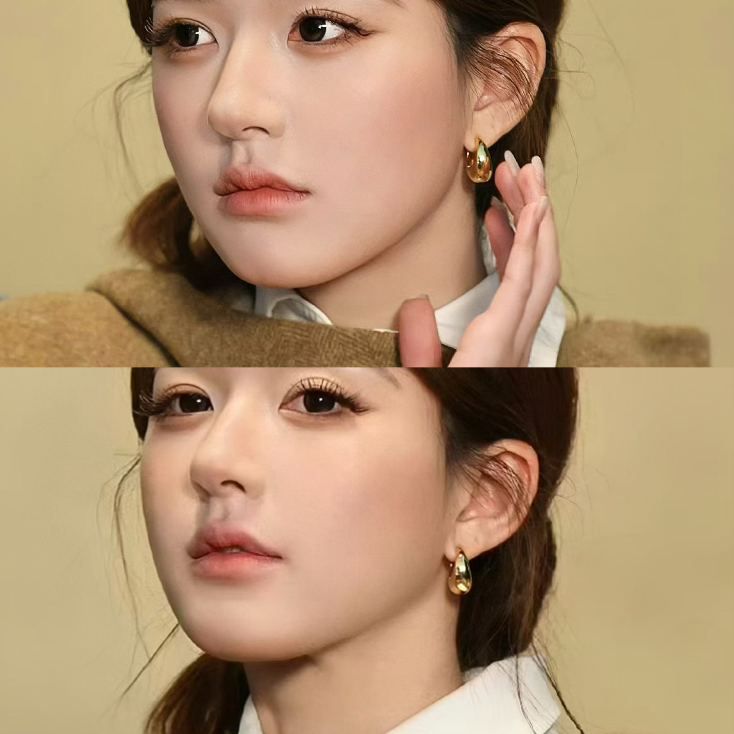 耳夹港风光面无耳洞复古