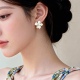 「花香四溢」明星同款 花朵气质耳饰蚊香盘耳夹耳环耳钉小清新女