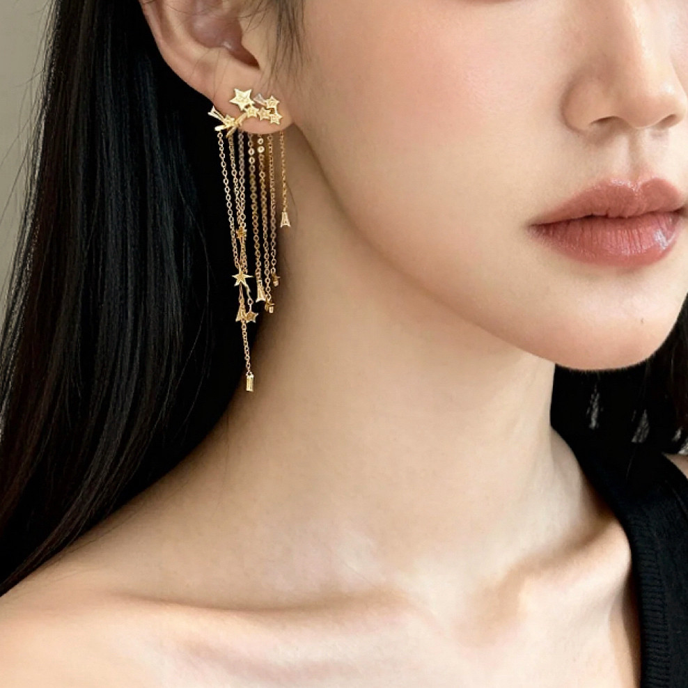 「多色阳光」轻奢流苏耳环蚊香盘耳夹无耳洞耳饰精致耳钉小众时尚,饰品/流行首饰/时尚饰品新,耳夹,淘宝优惠券,粉丝福利购,淘宝优惠卷