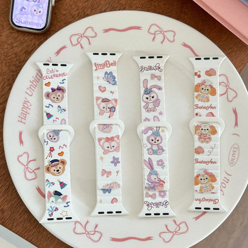 达菲家族回环硅胶磁吸表带