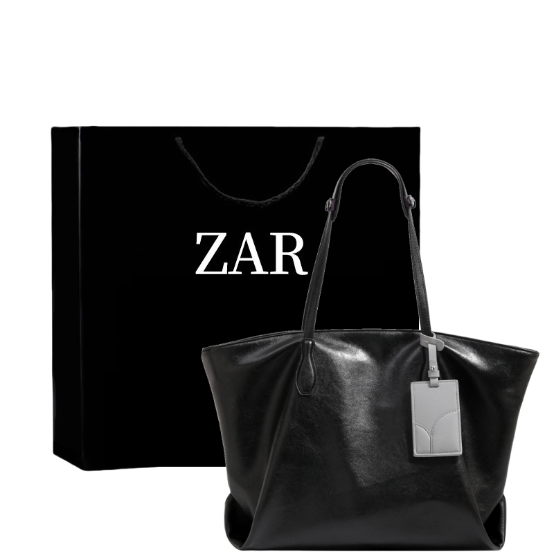 大容量真皮托特包女2025新款潮小众时尚高级感简约通勤单肩包大包