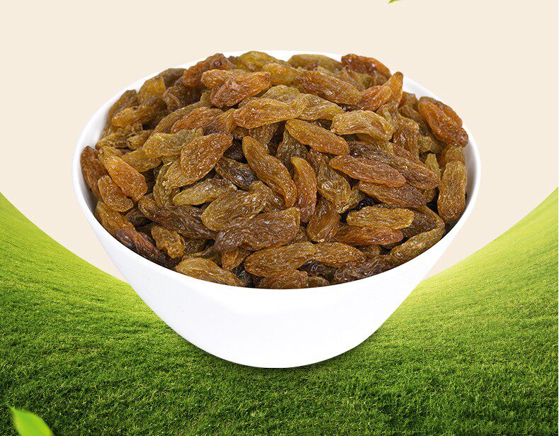 新疆吐鲁番特大粒超大颗超长绿香妃葡萄干1000克过霜葡萄干黑加仑