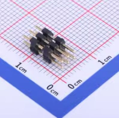 X4622WV-2X03I-C40D28 排针 2mm 2x3P 直插 方针 双塑 塑胶同向L=