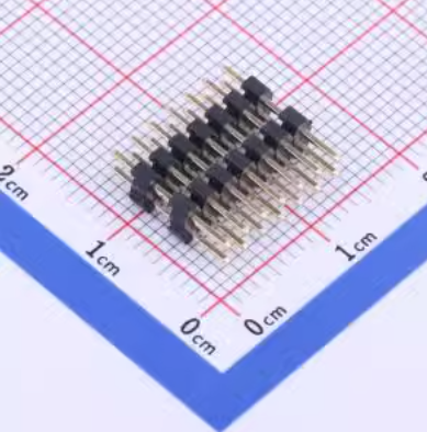 X4622WV-2X07I-C40D28 排针 2mm 2x7P 直插 方针 双塑 塑胶同向L=