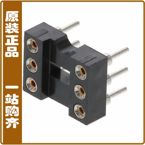 211-1-06-003【CONN IC DIP SOCKET 6POS GOLD】