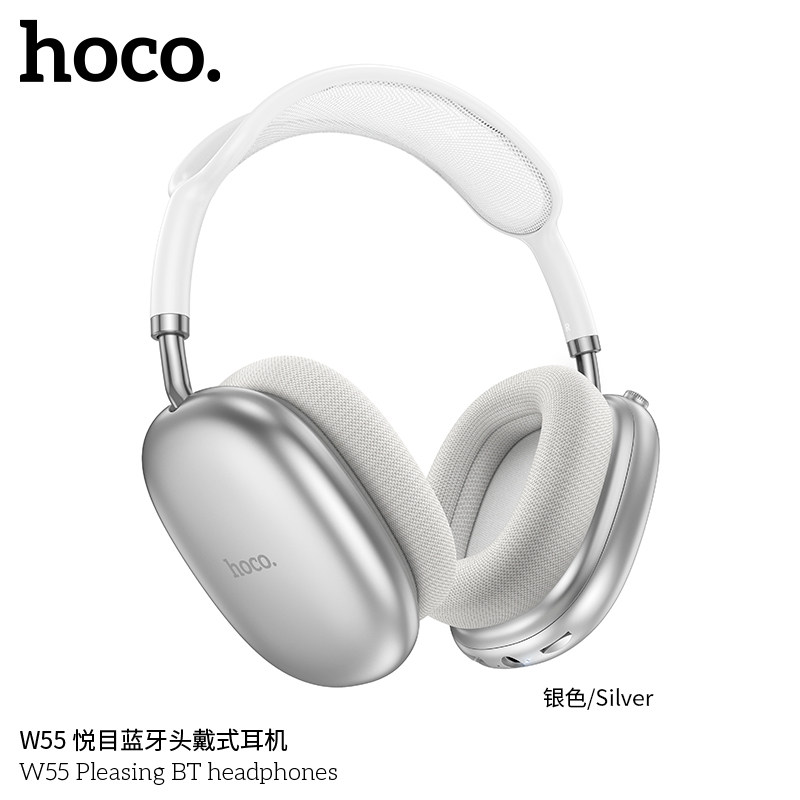 浩酷悦目蓝牙头戴式耳机90H续航高清麦克通话运动音乐休闲W55