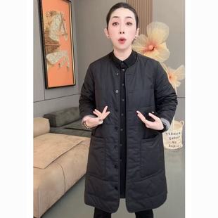秋冬季新款时尚2026年洋气中长款棉服外套女时髦洋气百搭轻薄棉衣