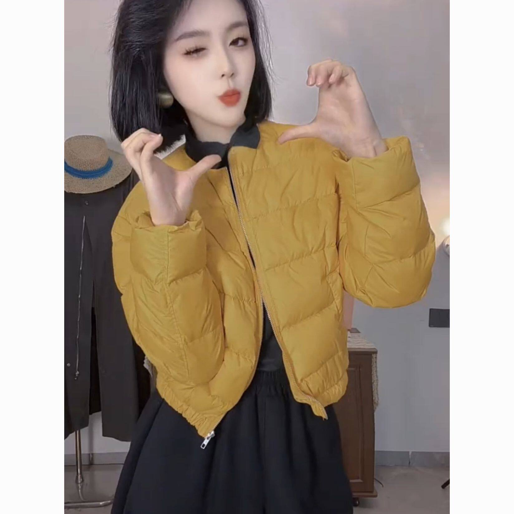 韩版简约小个子圆领短款棉服女2026新款时尚百搭保暖面包服外套潮,女装/女士精品,棉衣/棉服,淘宝优惠券,粉丝福利购,淘宝优惠卷