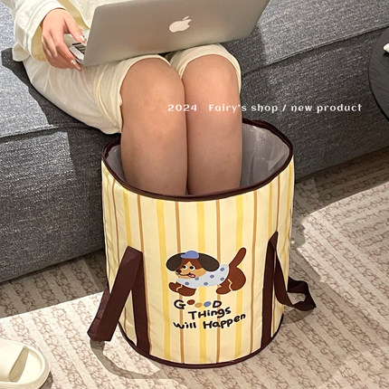 泡脚桶可折叠家用保温加厚过小腿学生宿舍便携旅行养生洗脚足浴盆