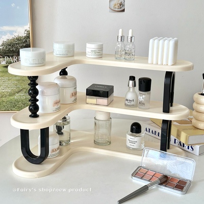桌面转角化妆品收纳盒