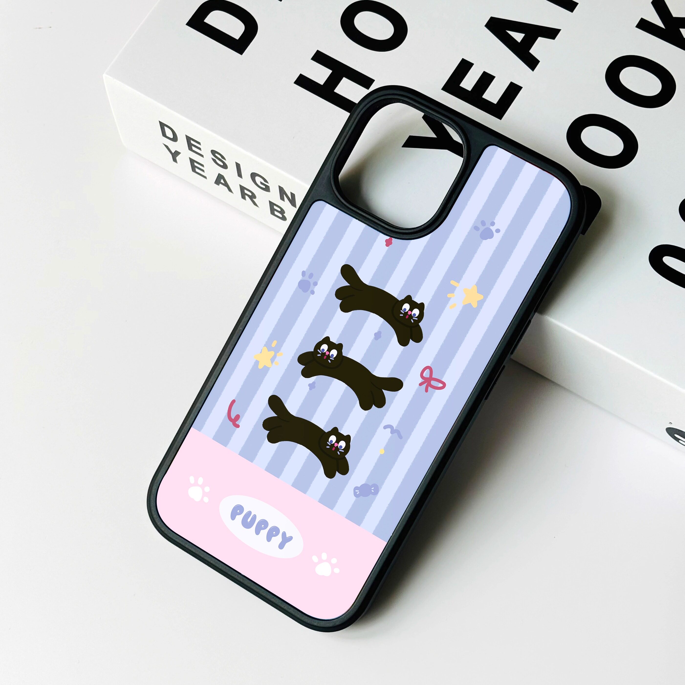 maomao原创 猫咪条纹 苹果iphone16 15 14 13 12 promax超好看全包可爱手机壳小众独特碳纤纹插画