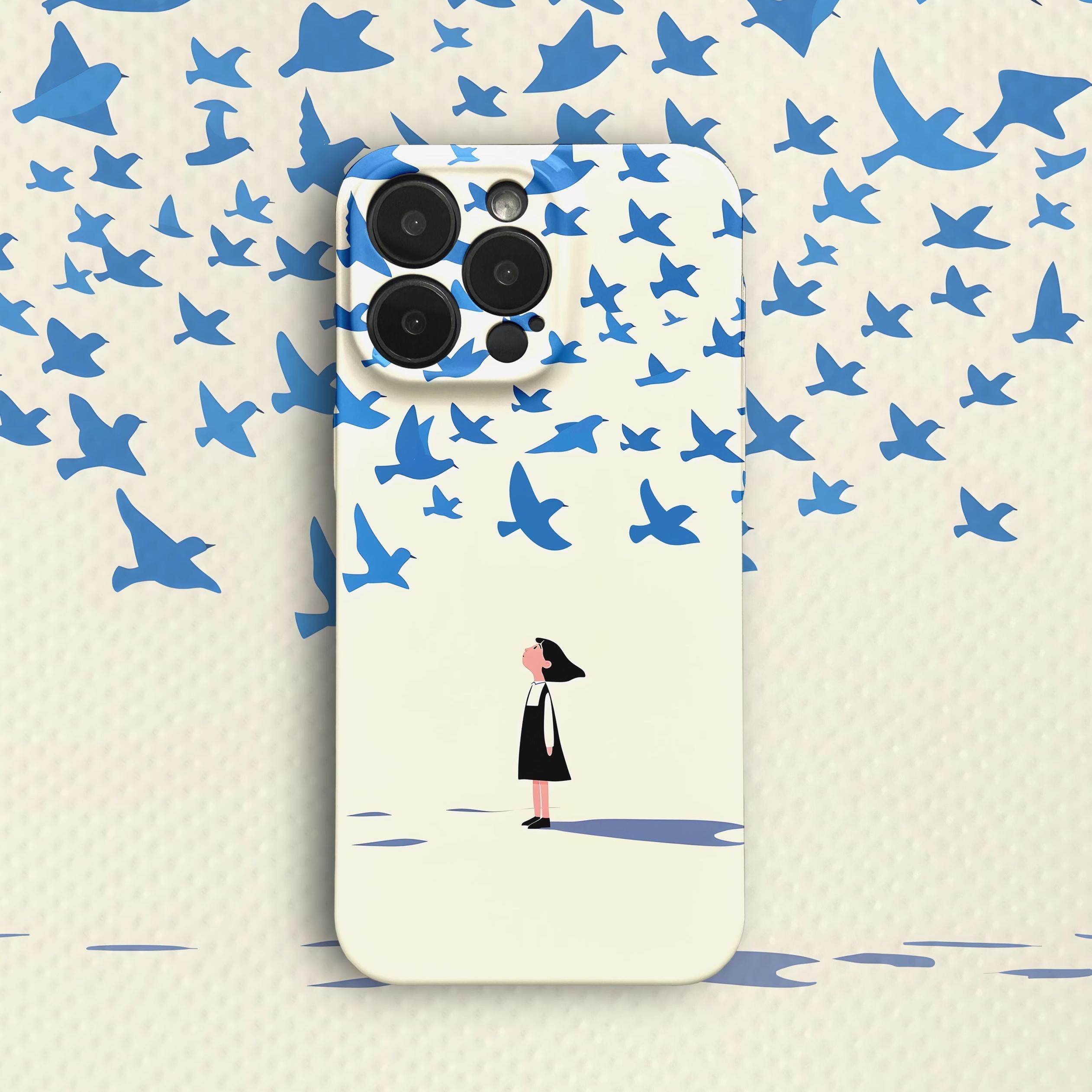 maomao原创 动物系列 飞鸟 苹果iphone16 15 14 13 12promax小米华为mate菲林手机壳超好看全包可爱小众插画