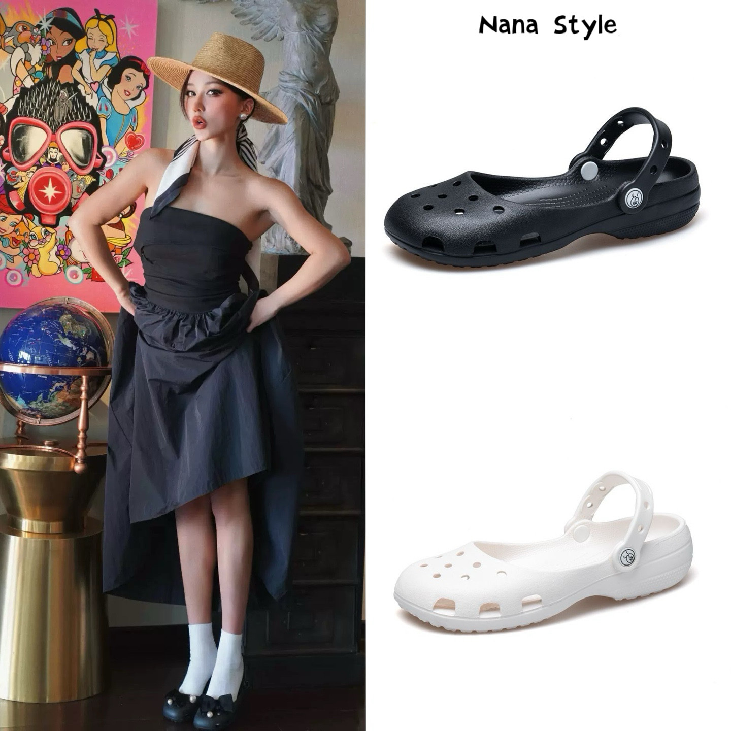 芭蕾洞洞鞋2026春季新款玛丽珍一脚蹬镂空海边沙滩凉鞋懒人鞋防滑