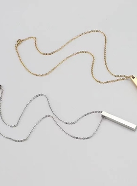 秋冬几何吊坠项链女轻奢小众气质毛衣链高级感长款搭配打底衫配饰