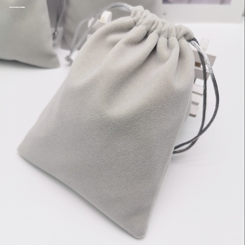 束口收纳袋无线鼠标ccd相机包眼镜布袋蓝牙耳机充电宝手机绒布袋