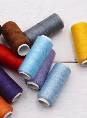 手缝线白色线缝衣服黑色缝衣线家用缝纫线小卷线缝补针线盒装