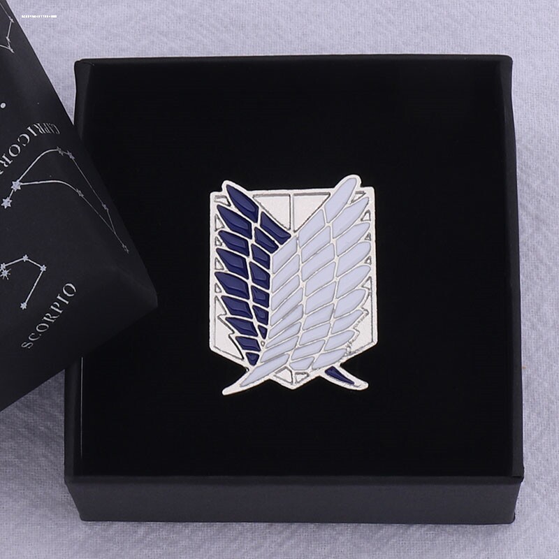 自由之翼进击的巨人周边勋章别针款大号挂件饰品调查兵团胸针徽章