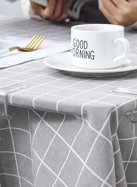 会议桌布卡扣茶几台布固定夹卡子桌垫餐布防滑贴枱夹桌板夹子神器