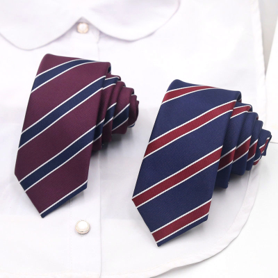红蓝条纹尼克JK学院领带