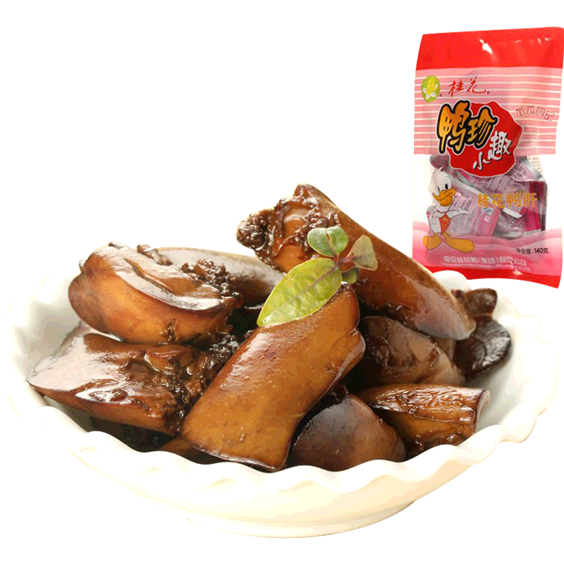 南京特产桂花鸭小趣鸭肝独立包装