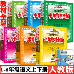 2024新版 薛金星小学教材全解123456年级语文部编人教版 人教版 全套12本 小学教材全解一二三四五六年级上下册语文同步教材解读书