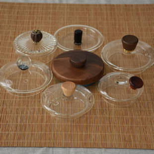 玻璃壶盖子配盖 耐高温蒸煮茶壶 泡茶壶烧水壶配件养生壶盖壶配件