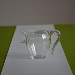 功夫茶分茶器 耐热玻璃公道杯 高端水晶彩把茶海透明泡茶公杯防烫