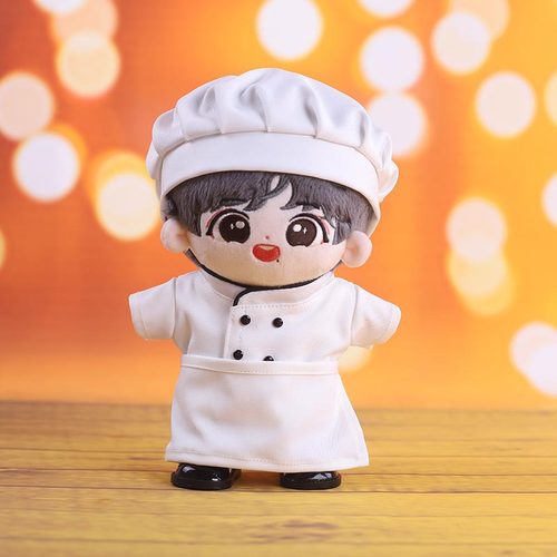 现货娃衣20cm厨师服套装