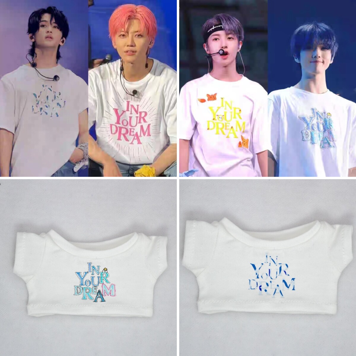 现货娃衣10cm20厘米nct dream梦秀演唱会罗渽民朴志晟同款公仔t恤
