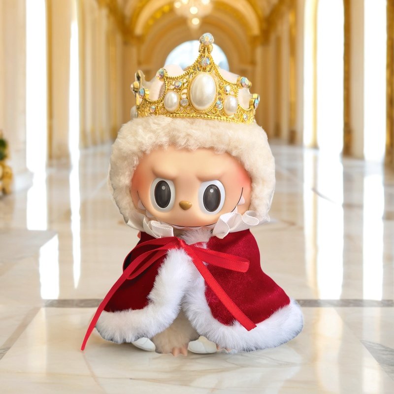 一二三代15/17cm拉布布国王皇冠披风娃衣可乐前面高能labubu衣服,模玩/动漫/周边/娃圈三坑/桌游,棉花娃娃/毛绒玩具娃衣,淘宝优惠券,粉丝福利购,淘宝优惠卷