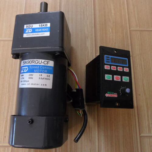 中大ZD减速电机5IK90RGU-CF/5GU15KB 90W 220V调速电机全新上机件