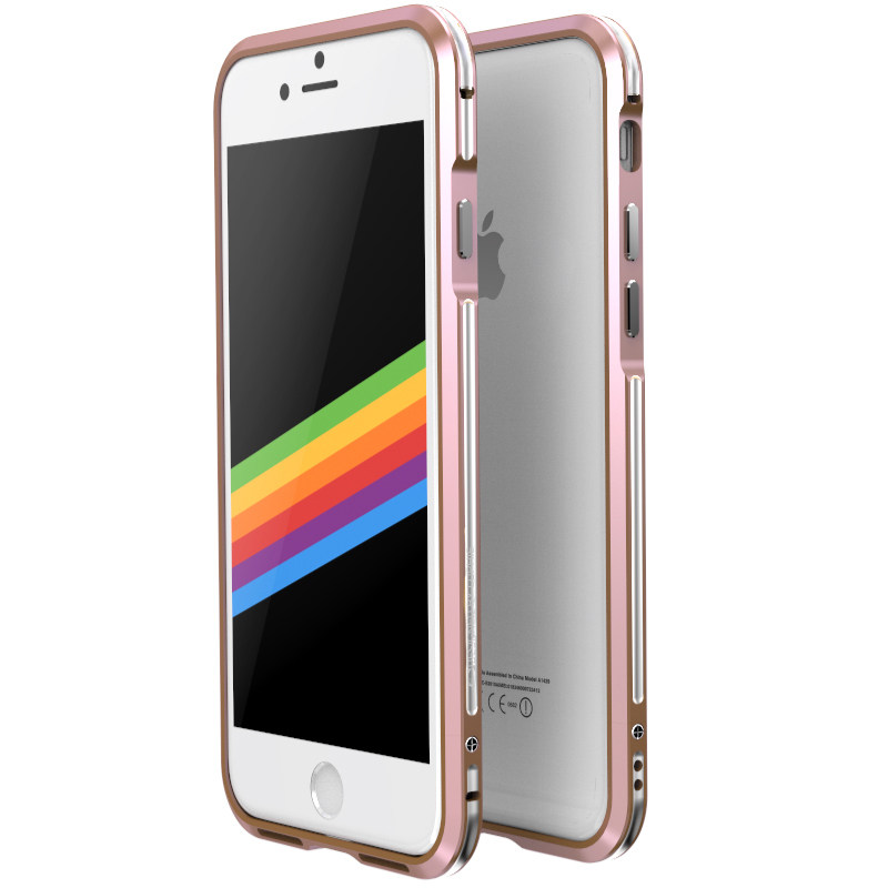 Luphie Bicolor Blade Sword Slim Light Aluminum Bumper Metal Shell Case for Apple iPhone 8 Plus & iPhone 8