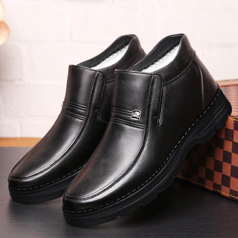 冬季加绒保暖棉鞋男真皮羊毛休闲高帮皮鞋男大码4748中老年爸爸鞋,流行男鞋,高帮鞋,淘宝优惠券,粉丝福利购,淘宝优惠卷