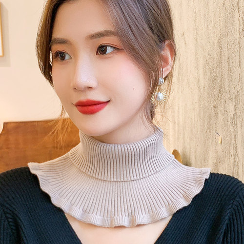 羊绒脖套时尚假领子护颈椎保暖女