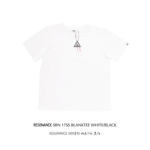 RESONANCE BRAND 18SS 纯色白T恤重磅棉 日系美街国潮