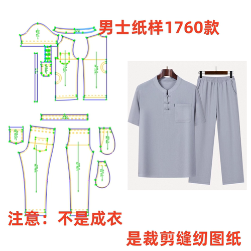服装纸样裁剪图纸1760款