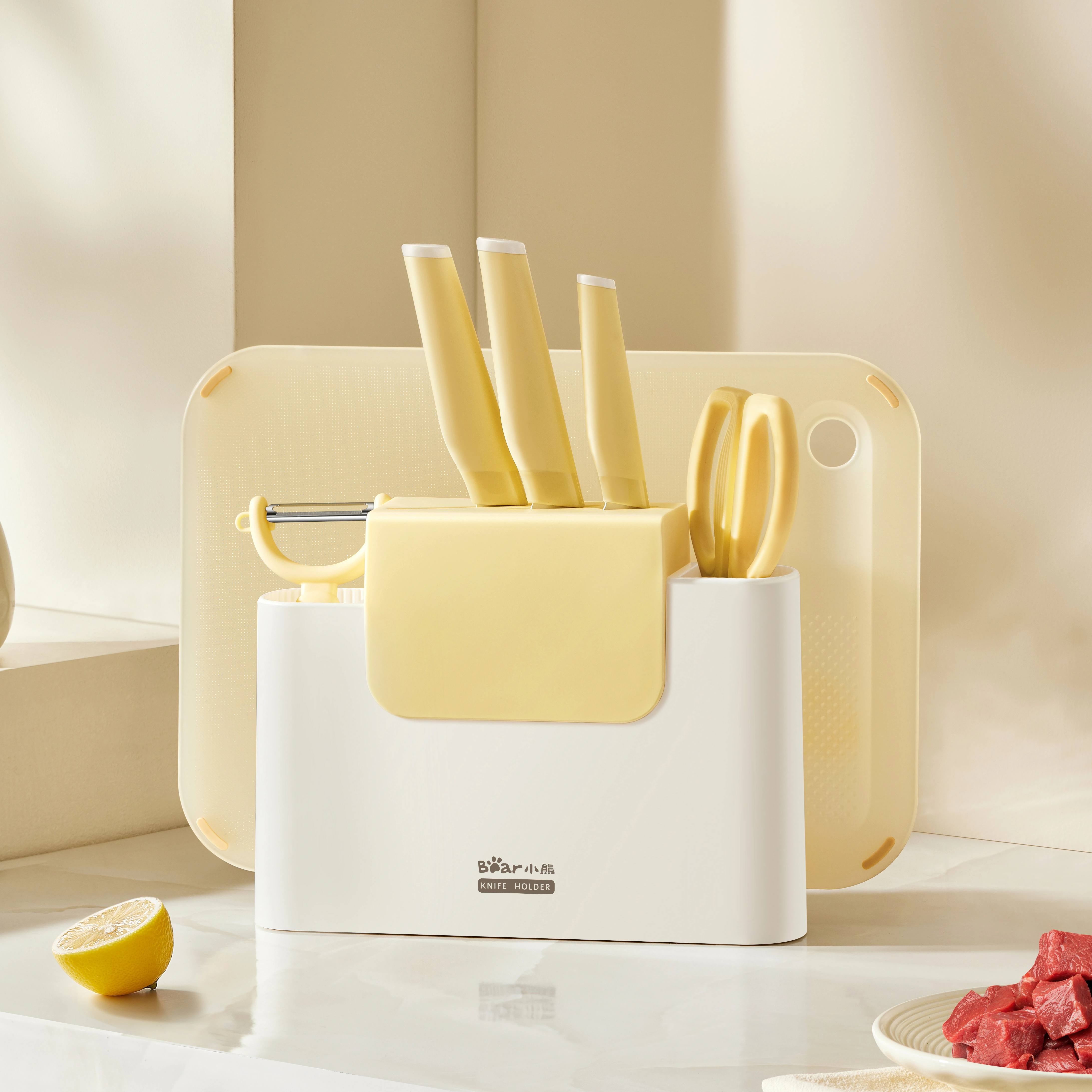 【新品试用】小熊辅食菜板刀具套装厨房家用工具婴儿全套宝宝专用