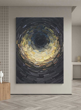 现代轻奢高级感客厅装饰画意式抽象肌理感墙壁画小众艺术玄关挂画