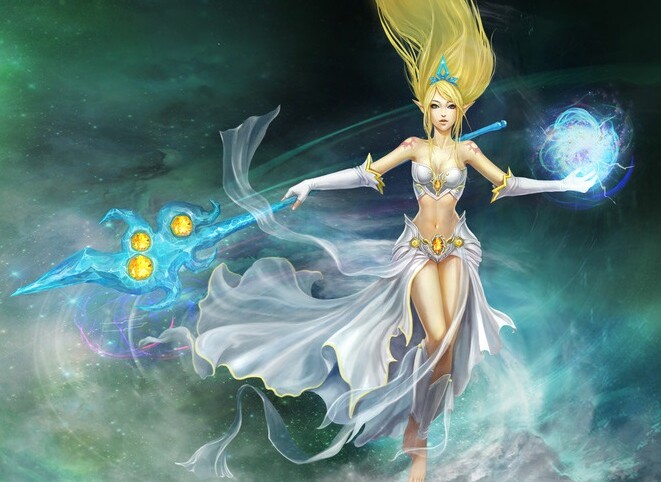 【可出租】lol 英雄联盟 风暴之怒 风女 cosplay 服装 法杖