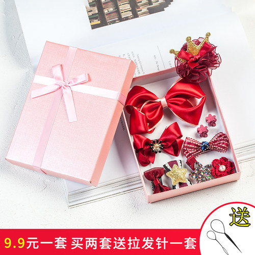 头饰发夹韩国女童宝宝皇冠礼盒