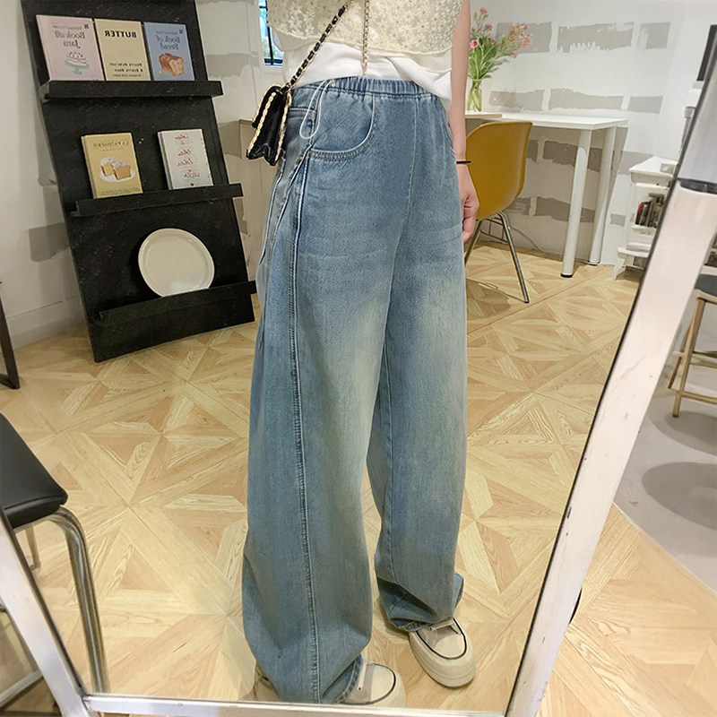 秋季孕妇装休闲牛仔裤休闲弯刀裤