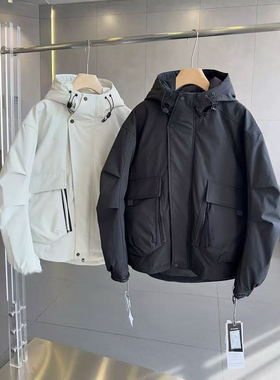 T69200-2025新款男女同款连帽羽绒服外套冲锋衣