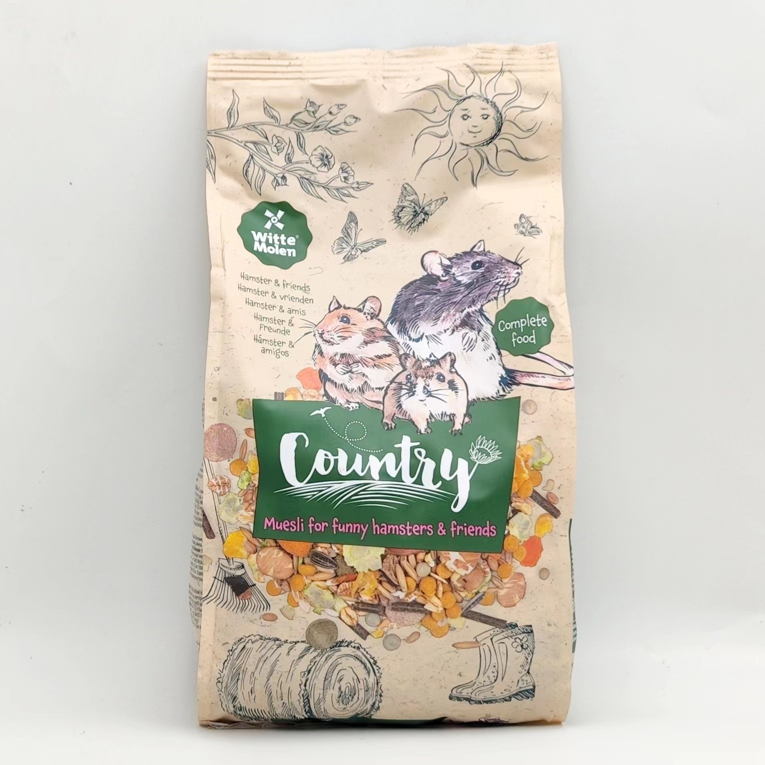 荷兰维特魔轮田园粮仓鼠粮花枝鼠金丝熊沙鼠通用营养主粮饲料用品