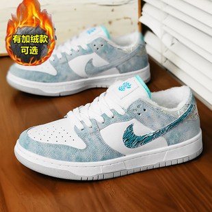 aj男鞋莆田倒钩冬季棉鞋dunk三太子敖丙鞋学生儿童加绒板鞋男女鞋