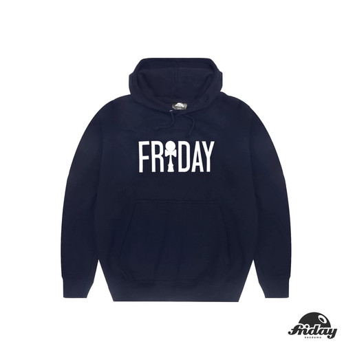 香港 Friday 剑玉 秋冬 套头卫衣 大logo 藏青色 [FridayKendama]