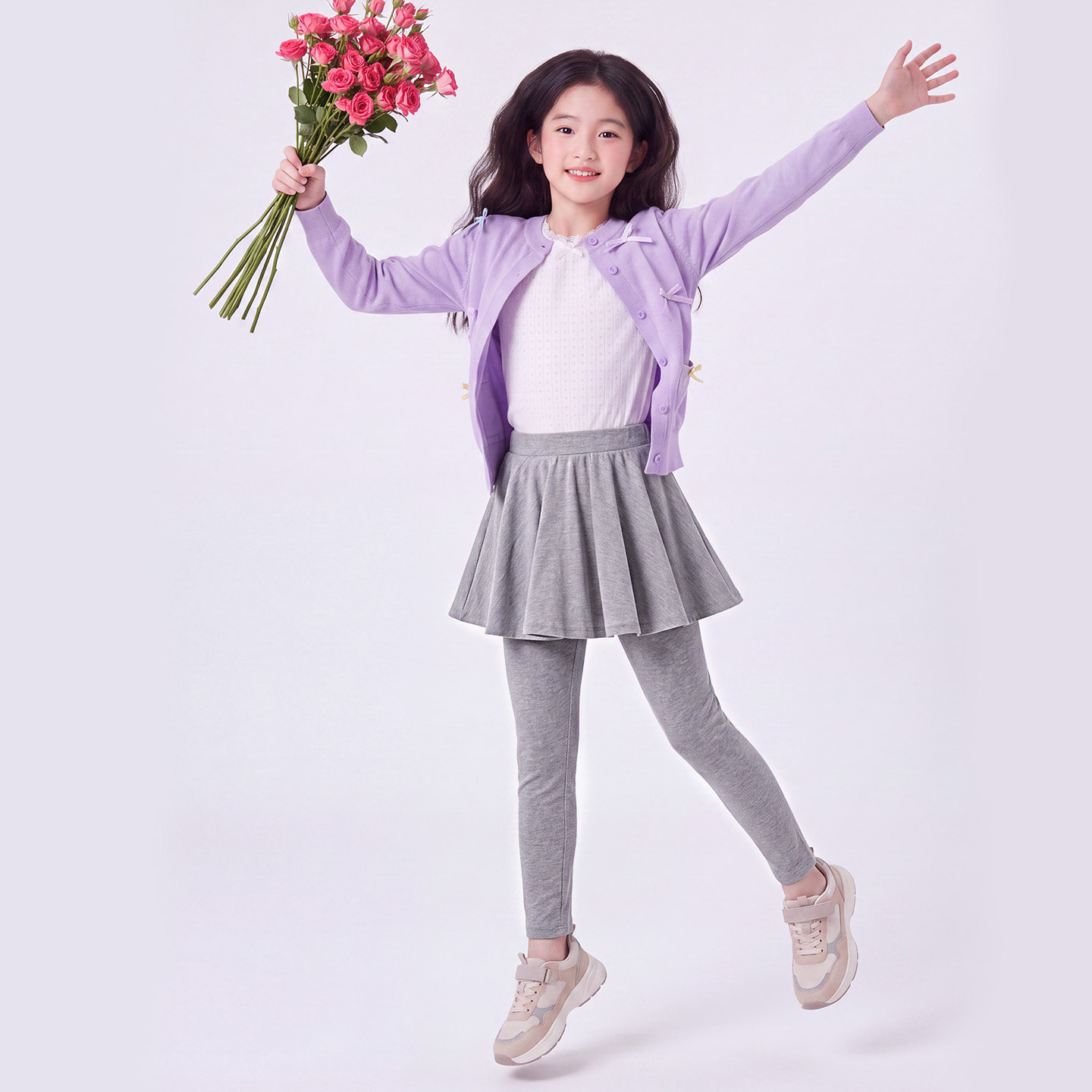 2026裙裤女童裤子春秋新款儿童运动休闲长裤纯棉舒适透气时尚百搭