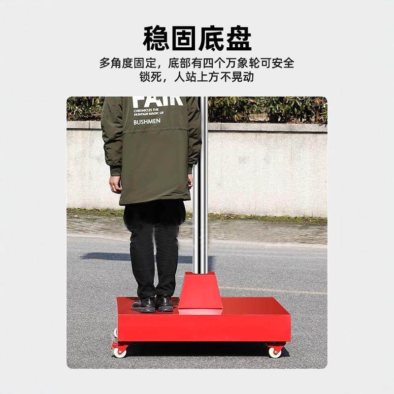 旗杆幼儿园移动旗台６米不锈钢