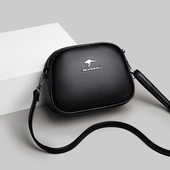 三层斜挎包包女2025新款 时尚 简约真皮单肩小包女软牛皮斜跨小圆包